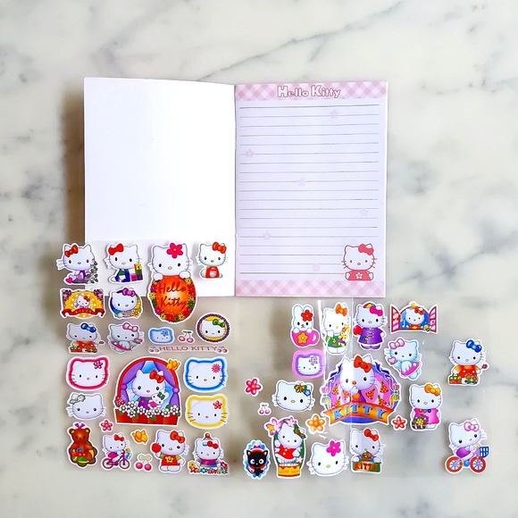Hello Kitty stickers and note book. - Picture 2 of 4